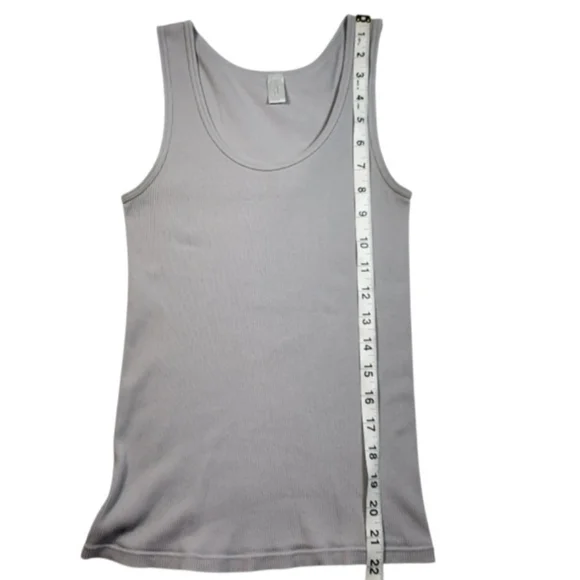 J.Crew Women's Gray Ribbed Sleeveless Tank Top - S - Picture 6 of 6